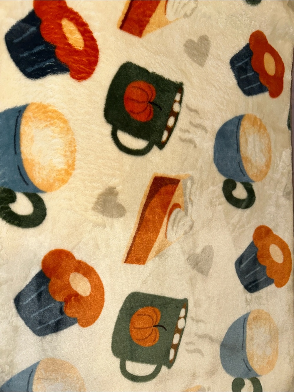 Cozy Pumpkin Mug & Pastry Plush Throw Blanket